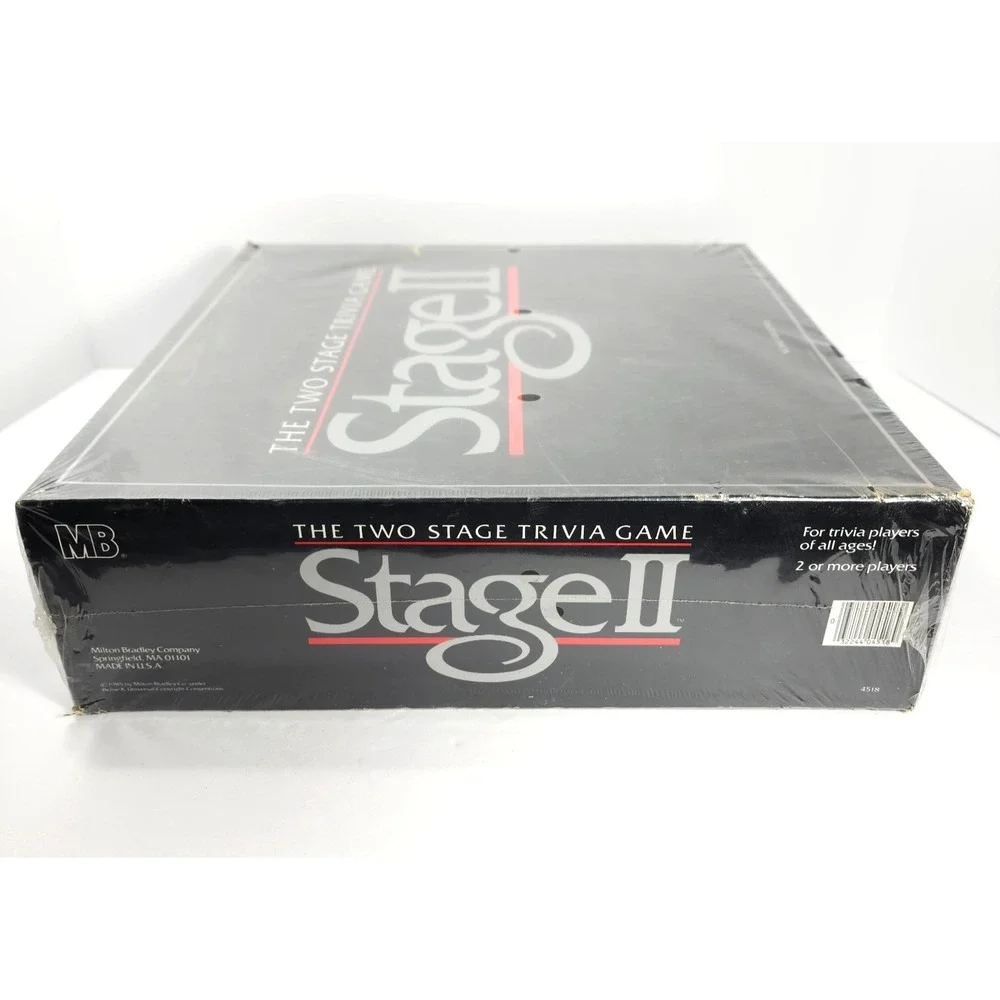 1985 VTG Milton Bradley Stage II the Two Stage Trivia Game New Sealed‎